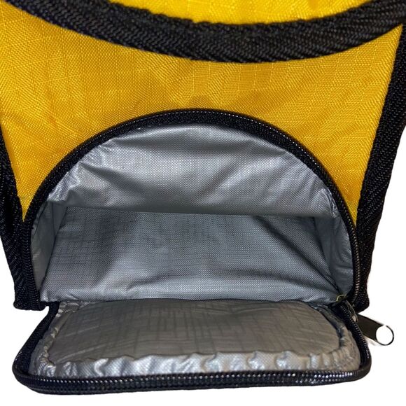 Media Insulated Bag Reusable Pocket Lunch Baby Bottles Zipper Yellow - Picture 6 of 8